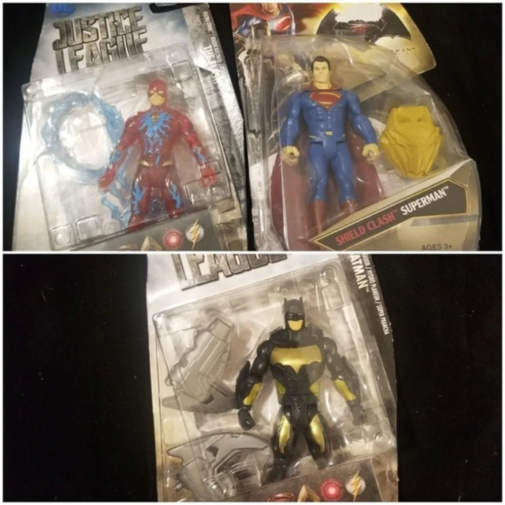 Mattel Justice League Action Figures, Batman, Superman, and The Flash